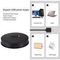 Поворотний стіл для предметної зйомки Puluz PU3049B black (30см) 3