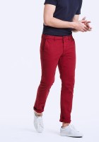 Чиносы reserved 34 slim  fit красный бургунди 2