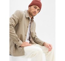 Куртка - рубашка h&m 0453233 5 , l-xl , бежевый