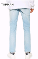 Джинсы topman 36-32 stretch slim light blue 2