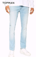 Джинсы topman 36-32 stretch slim light blue 1