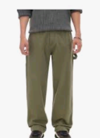 Мужские джинсы свободного кроя Cropp 566AT-91X Wide leg оливковый р.32 1