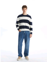 Светр із круглою горловиною lc waikiki w43392z8 - yd4 indigo синій р.l 6