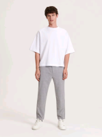 Брюки мужские reserved carrot slim 5709l-90p light grey р.xl(36) 1