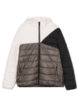 Дута стьобана куртка з капюшоном CROPP 947HX-99X Трикольорова р.М, L 1
