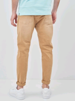Джинсы ZARA carrot fit 36 песочные 1