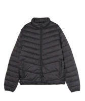Стьобана куртка з коміром-стійкою cropp 148fn-99x black р.l 2