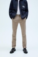 Чиносы zara slim fit eur 46 бежевые (песочные)