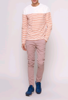 Брюки springfield 36 р. новые, slim fit сиренево- розовые 
