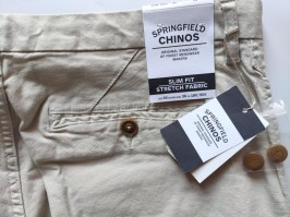 Штани springfield 36 р. нові, slim fit молочного кольору 6