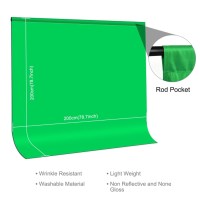 Фон студійний тканинний Puluz PU5207G green Chroma Key 2х2м 1