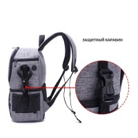 Рюкзак AccPro DAC-1721R grey/red 4
