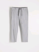 Брюки мужские reserved carrot slim 5709l-90p light grey р.xl(36) 3