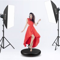 Поворотний стіл для предметної зйомки Puluz PU3145EU black (45см) 8
