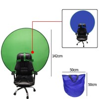 Фон складаний на спинку стільця Visico BP-014-2 Chroma Key зелёный/синий (140см) 1