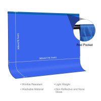 Фон студійний тканинний Puluz PU5214L blue Chroma Key 3х2м 1