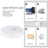 Поворотний стіл для предметної зйомки Puluz PU3049W white (30см) 4