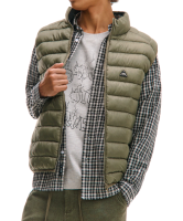 Стьобаний жилет з коміром-стійкою cropp 180fr-91x оливковий р.l