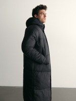 Пальто стеганое Reserved 6561H-99X оверсайз черное р. L 2