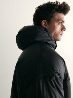 Пальто стеганое Reserved 6561H-99X оверсайз черное р. L 4