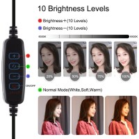 Кільцеве світло зі струбциною Puluz PKT3090B 26см (10W) 6