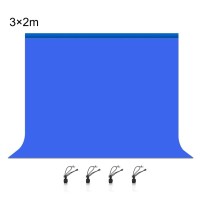 Фон студійний тканинний Puluz PU5214L blue Chroma Key 3х2м