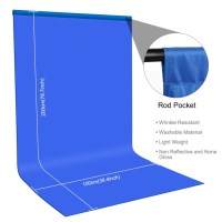 Фон студійний тканинний Puluz PU5209L blue Chroma Key 1х2м 1