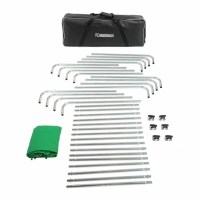 Фон екран розкладний Visico LP-400G green (2,4x4м) 3