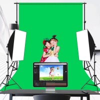 Фон студійний тканинний Puluz PU5209G green Chroma Key 1х2м 3