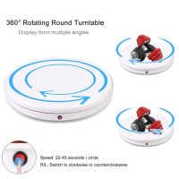Поворотний стіл для предметної зйомки Puluz PU3146EU white (45см) 4
