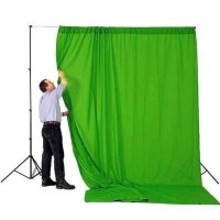 Фон студийный тканевый Visico PBM-3030 green Chroma Key 3х3м 2