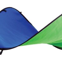 Фон в пружинной рамке Visico BP-028 2в1 Chroma Key (зелёный/синий) 150x200см 3