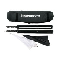 Набор стоек Elinchrom (стойки 85-235см -2, зонт белый 83см -1, зонт серебристый 83см -1, сумка -1) (20564)