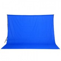 Фон студийный тканевый Visico PBM-3060 blue Chroma Key 3х6м