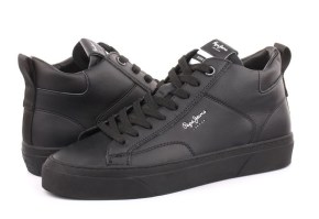 Чоловічі чорні шкіряні кеди Pepe Jeans YOGI ORIGINAL BOOT 42 EU 3