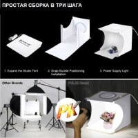 Фотобокс з підсвічуванням Puluz PU5023 LED 24x23x22см 5