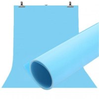 Фон для съёмки Visico PVC-1020 Blue (100x200см) 1