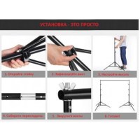 Крепление для трёх фонов - ворота Visico TBGS-B830 7
