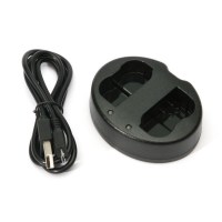 Зарядное устройство PowerPlant Dual Canon LP-E8 для двух аккумуляторов 1